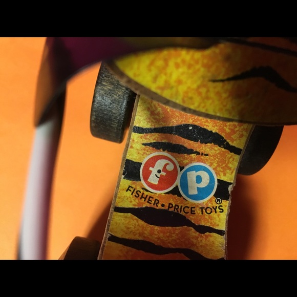 FISHER PRICE 60”s Tawny Tiger Pull Toy #654 - Picture 6 of 16